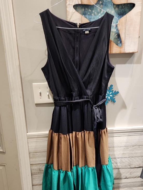 Tommy Hilfiger Dresses & Skirts - EUC Tommy Hilfiger Black, Brown & Green Tiered Women's Sz 16  Dress